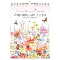 Janneke Brinkman Klaproos met vlinder 18×25 verjaardagkalender